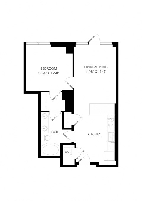 a floor plan of a house with an open floor plan
